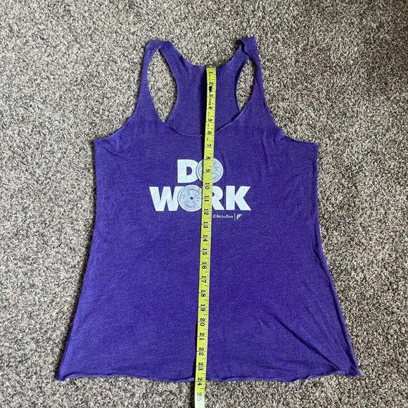 Women's Fit Like Flint Racerback Workout Tank, Size Medium, Purple - Picture 4 of 5